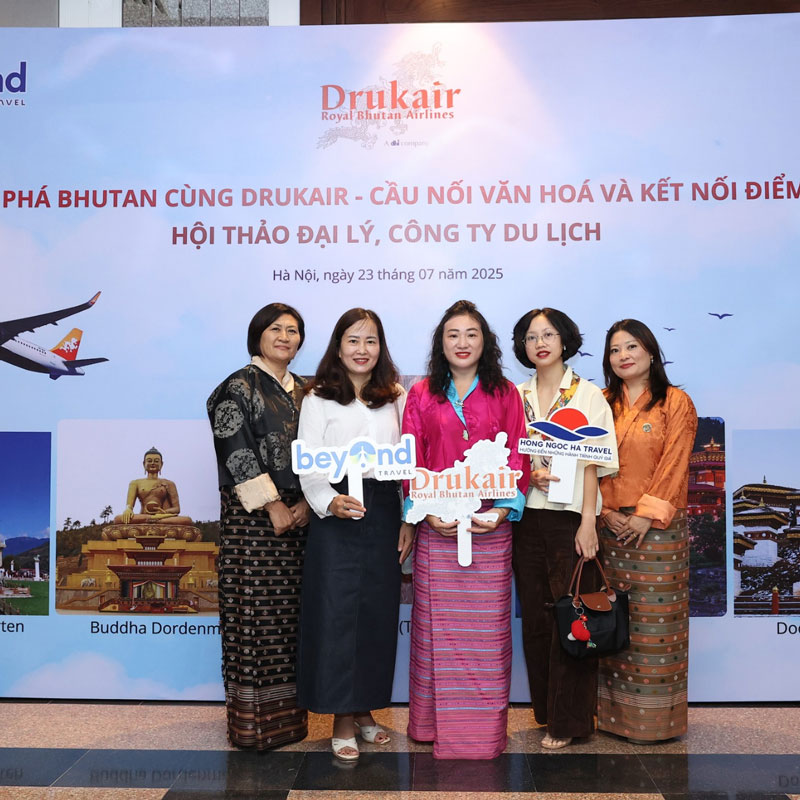 Beyond Travel là Đại lý chỉ định chính thức của Drukair tại Việt Nam